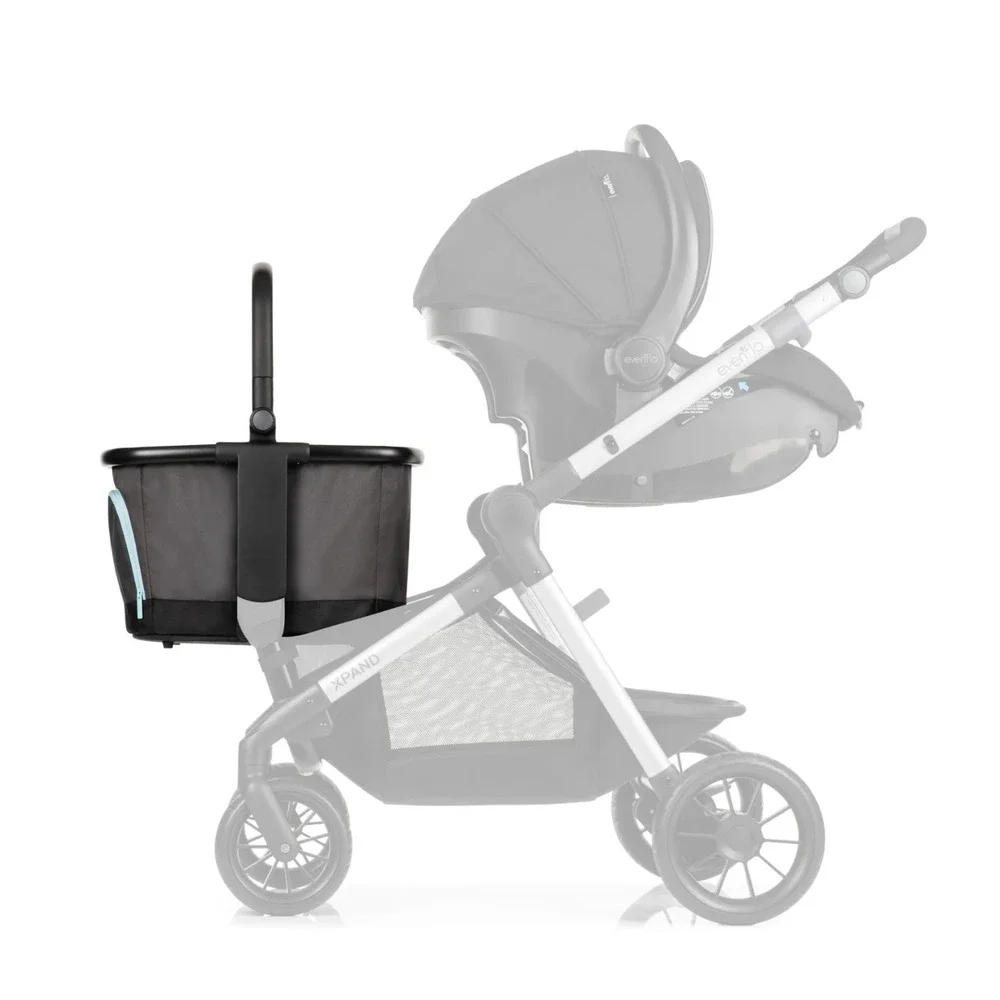 Evenflo Pivot Xpand Stroller Market Basket Gray 630444 Accessory 40lbs Capacity